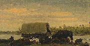 Albert Bierstadt Nooning on the Platte USA oil painting artist